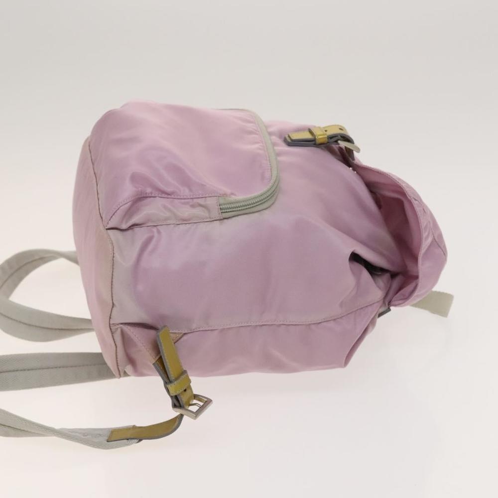 PRADA Backpack Nylon Pink Silver Auth fm4758 - Picture 3 of 16